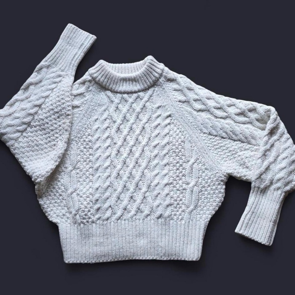 Express Cable Knit Turtleneck Sweater -white